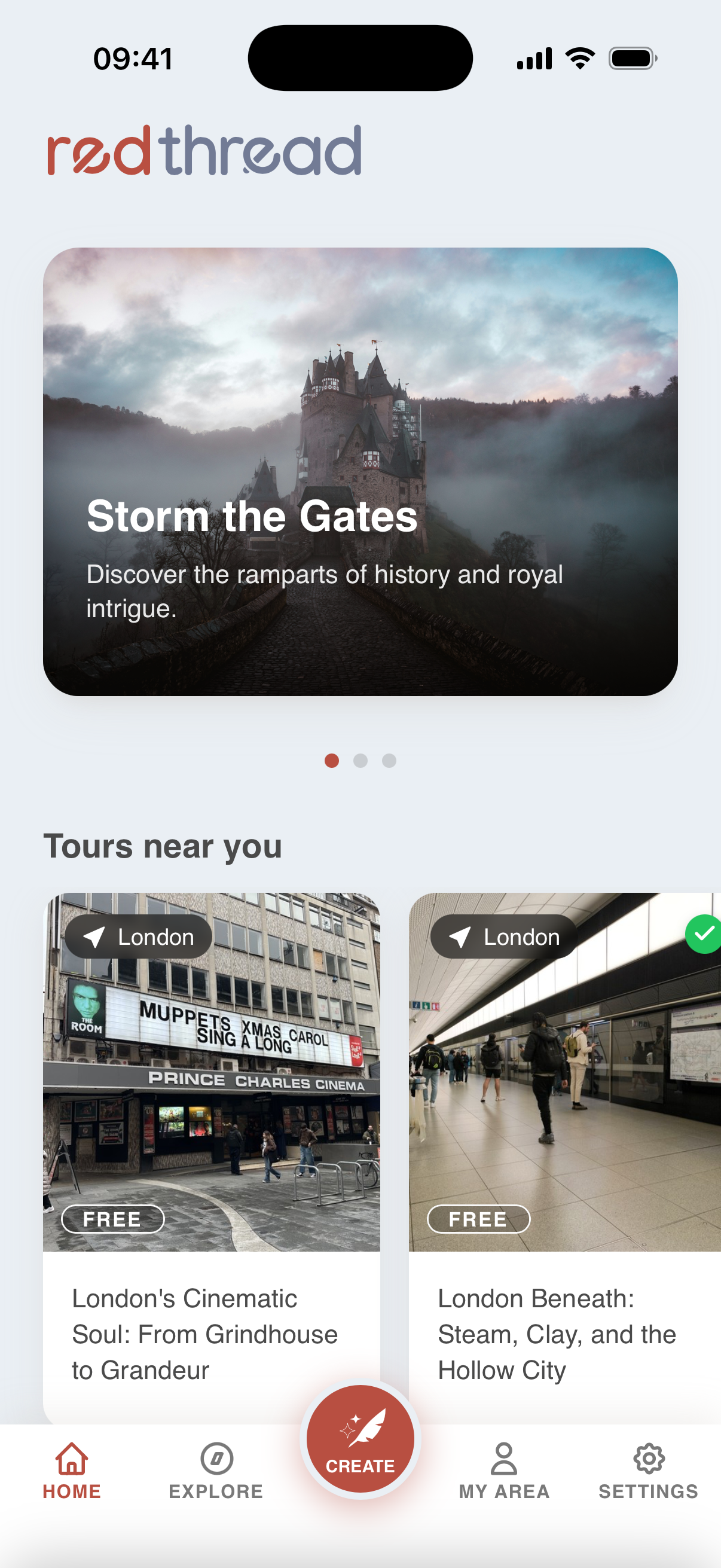 Screen of the Red Thread Home